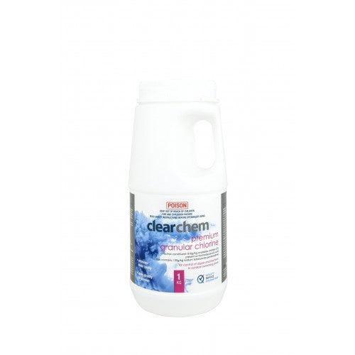CLEARCHEM PREMIUM GRANULAR CHLORINE 1KG