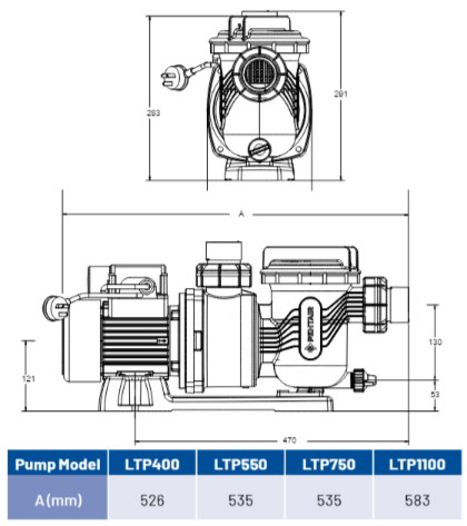 
                  
                    PENTAIR ONGA LEISURETIME 400W SINGLE SPEED  POOL PUMP LTP400
                  
                