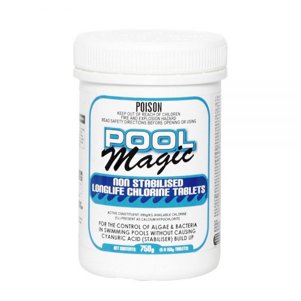 POOL MAGIC NON-STABILISED CHLORINE TABLETS 750G