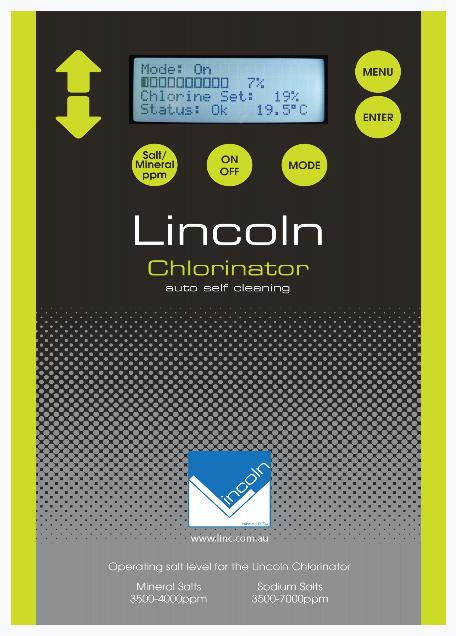 LINCOLN 50G POOL CHLORINATOR